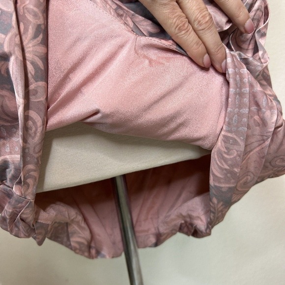 ASOS Pink and Gray Multi Pleated Crossover Bubble Dress 12 - Picture 12 of 13